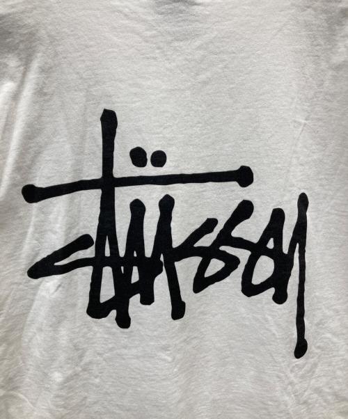 stussy（ステューシー）stussy (ステューシー) プリントTシャツ ホワイト サイズ:Lの古着・服飾アイテム
