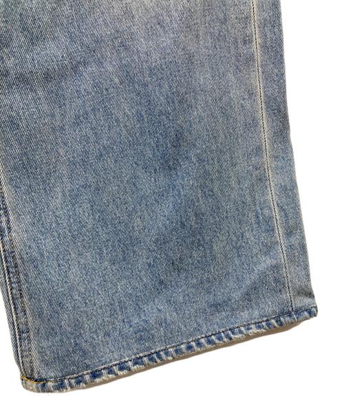moussy（マウジー）moussy (マウジー) Cross Waist Wide Straight ブルー サイズ:SIZE 0の古着・服飾アイテム