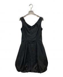 FOXEY NEWYORK（フォクシーニューヨーク）の古着「ノースリーブバルーンワンピース」｜ブラック