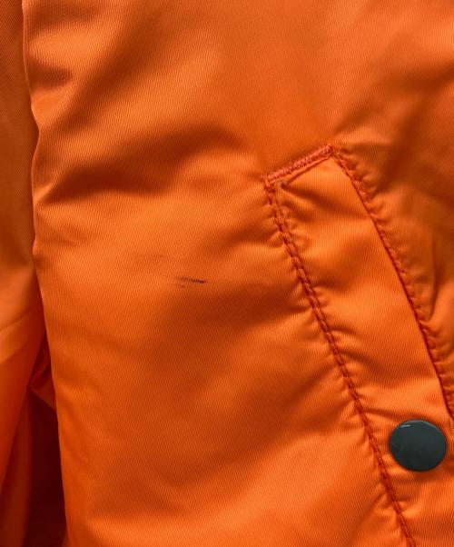 ALPHA（アルファ）ALPHA (アルファ) 90s レザーパッチ MA-1ジャケット オリーブ サイズ:Lの古着・服飾アイテム