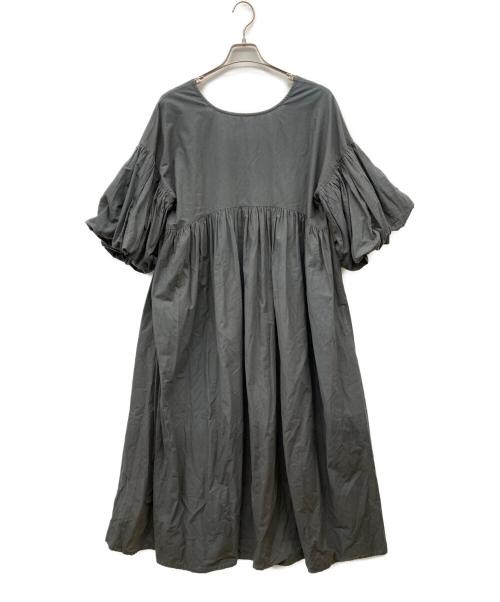 Sea Room lynn（シールームリン）Sea Room lynn (シールームリン) コットンキャンブリックパフスリーブワンピース グレー サイズ:Mの古着・服飾アイテム