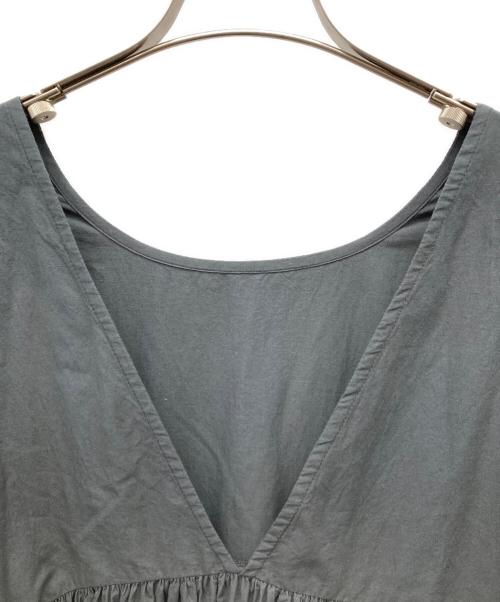 Sea Room lynn（シールームリン）Sea Room lynn (シールームリン) コットンキャンブリックパフスリーブワンピース グレー サイズ:Mの古着・服飾アイテム