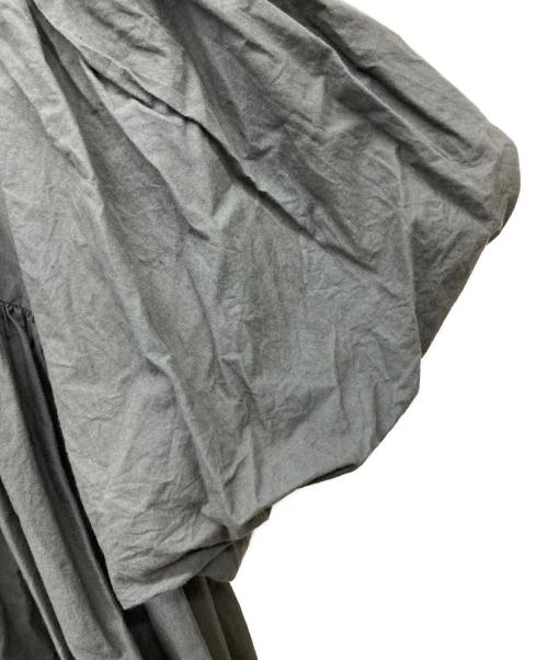 Sea Room lynn（シールームリン）Sea Room lynn (シールームリン) コットンキャンブリックパフスリーブワンピース グレー サイズ:Mの古着・服飾アイテム