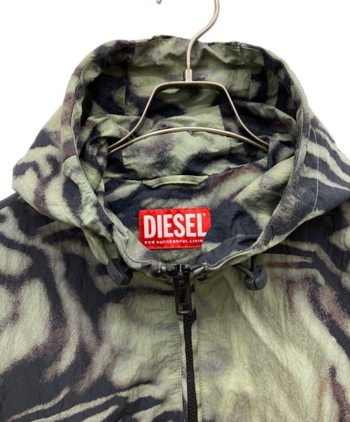 DIESEL（ディーゼル）DIESEL (ディーゼル) J-LEOPOLD-ZEBRA/ナイロンジャケット オリーブ サイズ:44の古着・服飾アイテム
