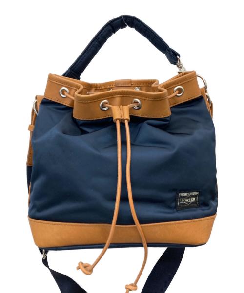 PORTER（ポーター）PORTER (ポーター) STRING DRAWSTRING BAG ネイビー サイズ:-の古着・服飾アイテム