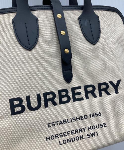 BURBERRY（バーバリー）BURBERRY (バーバリー) キャンバストートバッグ アイボリー サイズ:-の古着・服飾アイテム