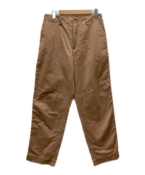 AURALEE（オーラリー）AURALEE (オーラリー) WASHED FINX BUGGY SATIN WIDE PANTS ベージュ サイズ:4の古着・服飾アイテム