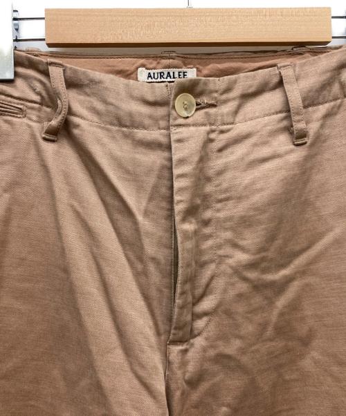 AURALEE（オーラリー）AURALEE (オーラリー) WASHED FINX BUGGY SATIN WIDE PANTS ベージュ サイズ:4の古着・服飾アイテム
