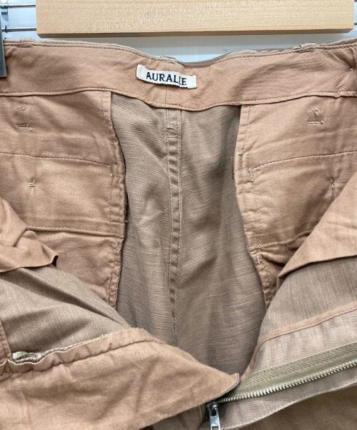 AURALEE（オーラリー）AURALEE (オーラリー) WASHED FINX BUGGY SATIN WIDE PANTS ベージュ サイズ:4の古着・服飾アイテム