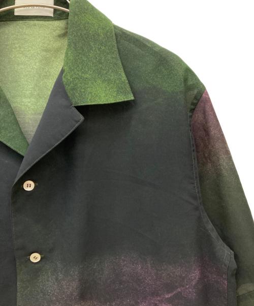 BED J.W. FORD（ベッドフォード）BED J.W. FORD (ベッドフォード) Open collar half sleeve IWAMOTO blouse グリーン サイズ:2の古着・服飾アイテム