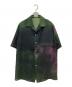 BED J.W. FORD（ベッドフォード）の古着「Open collar half sleeve IWAMOTO blouse」｜グリーン