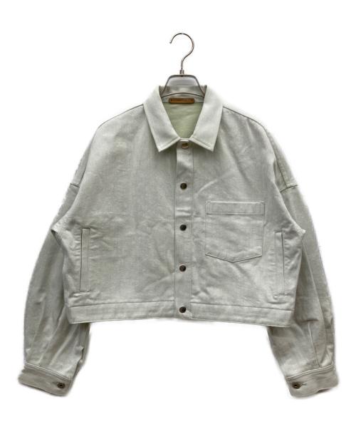 GALERIE VIE（ギャルリーヴィー）GALERIE VIE (ギャルリーヴィー) カラーデニム Gジャン ホワイト サイズ:FREEの古着・服飾アイテム