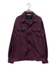 Acne studios（アクネ ストゥディオズ）の古着「スナップボタンシャツジャケット」｜パープル
