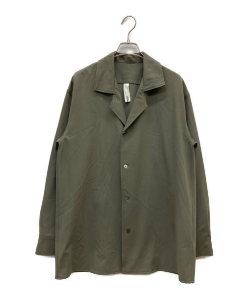 Edwina Horl（エドウィナ ホール）Edwina Horl (エドウィナ ホール) open collar shirts グリーン サイズ:Sの古着・服飾アイテム