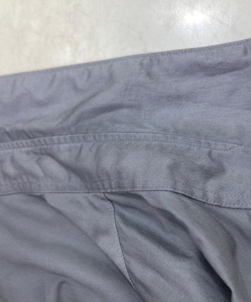 Graphpaper（グラフペーパー）Graphpaper (グラフペーパー) Silicon Poplin Oversized Regular Collar Shirt グレー サイズ:1の古着・服飾アイテム