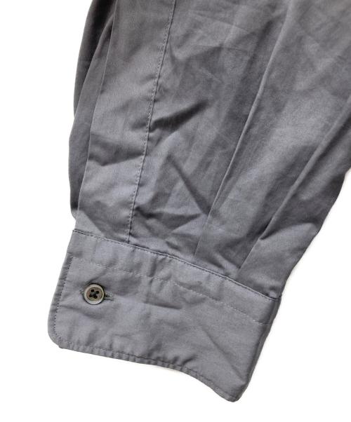 Graphpaper（グラフペーパー）Graphpaper (グラフペーパー) Silicon Poplin Oversized Regular Collar Shirt グレー サイズ:1の古着・服飾アイテム