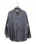 Graphpaper（グラフペーパー）の古着「Silicon Poplin Oversized Regular Collar Shirt」｜グレー