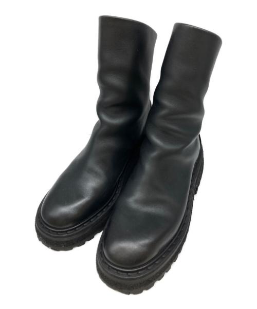 marsell（マルセル）Marsell (マルセル) レザーアンクルブーツ ブラック サイズ:36 1/2の古着・服飾アイテム