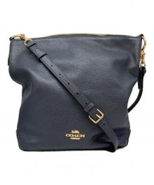 COACH（コーチ）の古着「2WAYレザーショルダーバッグ」｜ネイビー