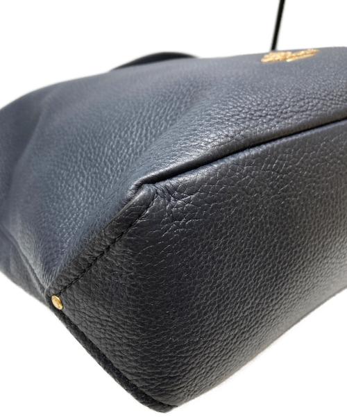 COACH（コーチ）COACH (コーチ) 2WAYレザーショルダーバッグ ネイビーの古着・服飾アイテム