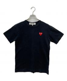 PLAY COMME des GARCONS（プレイコムデギャルソン）の古着「ハートワッペンTシャツ」｜ブラック