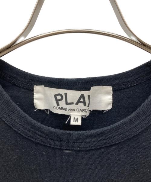 PLAY COMME des GARCONS（プレイコムデギャルソン）PLAY COMME des GARCONS (プレイコムデギャルソン) ハートワッペンTシャツ ブラック サイズ:Mの古着・服飾アイテム