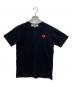PLAY COMME des GARCONS（プレイコムデギャルソン）の古着「ハートワッペンTシャツ」｜ブラック