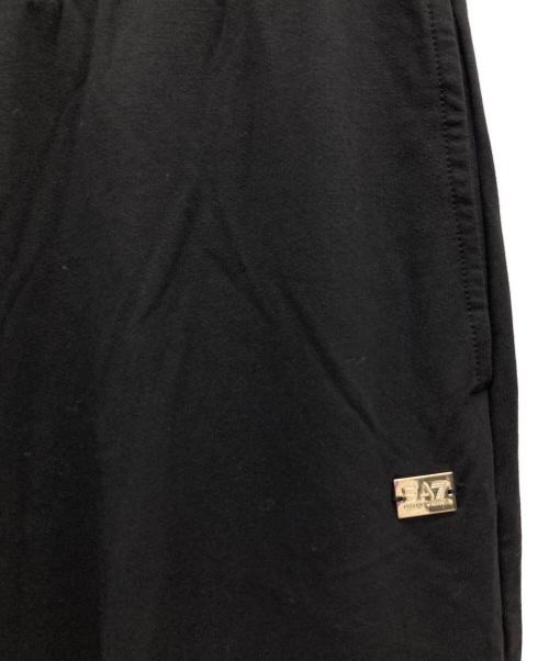 EMPORIO ARMANI（エンポリオアルマーニ）EMPORIO ARMANI (エンポリオアルマーニ) リブワイドイージーパンツ ブラック サイズ:XSの古着・服飾アイテム