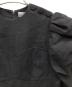 中古・古着 BORDERS at BALCONY (ボーダーズアットバルコニー) LINEN PEPLUM TOP ブラック サイズ:36：7000円