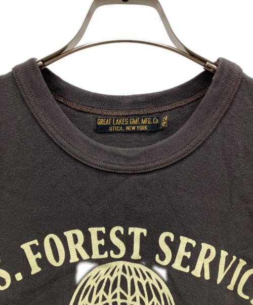 freewheelers（フリーホイーラーズ）FREEWHEELERS (フリーホイーラーズ) USFS SMOKE JUMPERS  SET-IN SHORT SLEEVE SHIRTプリントTシャツ チャコールグレー サイズ:42の古着・服飾アイテム