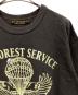 中古・古着 FREEWHEELERS (フリーホイーラーズ) USFS SMOKE JUMPERS  SET-IN SHORT SLEEVE SHIRTプリントTシャツ チャコールグレー サイズ:42：8000円