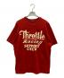 freewheelers（フリーホイーラーズ）の古着「Throttle Racing SUPPORT CREW Tee」｜レッド