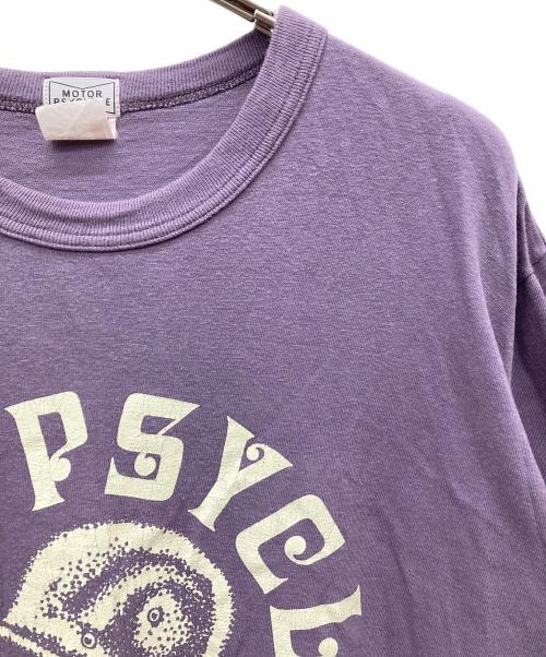 freewheelers（フリーホイーラーズ）FREEWHEELERS (フリーホイーラーズ) ”HELMET LAWS SUCK” Tee パープル サイズ:42の古着・服飾アイテム