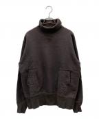 POWER WEARパワーウェア）の古着「TURTLE NECK SWEAT SHIRT」｜ブラウン