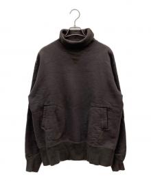POWER WEAR（パワーウェア）の古着「TURTLE NECK SWEAT SHIRT」｜ブラウン