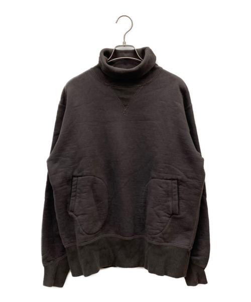 POWER WEAR（パワーウェア）POWER WEAR (パワーウェア) TURTLE NECK SWEAT SHIRT ブラウン サイズ:40の古着・服飾アイテム