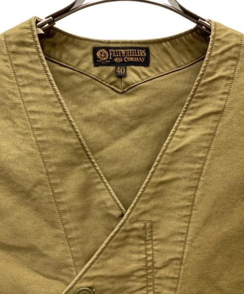 freewheelers（フリーホイーラーズ）freewheelers (フリーホイーラーズ) SPEED ENGINEER SLEEVELESS COAT/スピードエンジニア スリーブレスコート ベージュ サイズ:40の古着・服飾アイテム