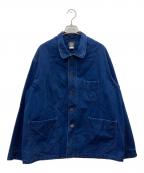POST O'ALLSポストオーバーオールズ）の古着「vintage indigo canvas deep washed jacket」｜インディゴ