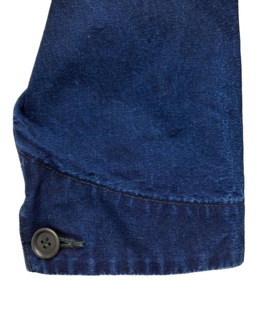 POST O'ALLS（ポストオーバーオールズ）POST O'ALLS (ポストオーバーオールズ) vintage indigo canvas deep washed jacket インディゴ サイズ:Lの古着・服飾アイテム