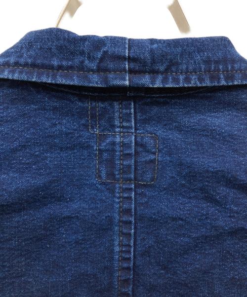POST O'ALLS（ポストオーバーオールズ）POST O'ALLS (ポストオーバーオールズ) vintage indigo canvas deep washed jacket インディゴ サイズ:Lの古着・服飾アイテム