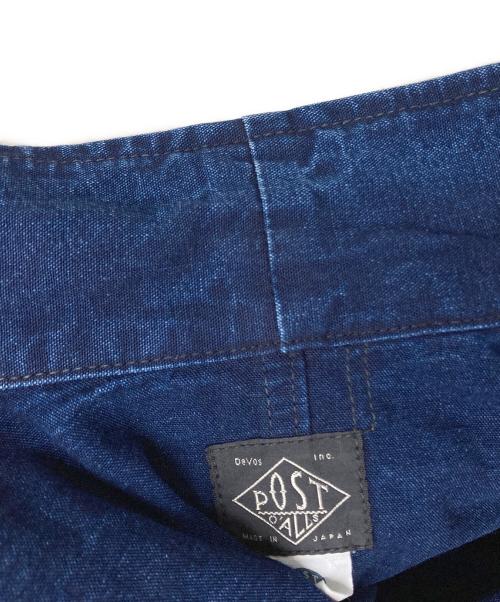 POST O'ALLS（ポストオーバーオールズ）POST O'ALLS (ポストオーバーオールズ) vintage indigo canvas deep washed jacket インディゴ サイズ:Lの古着・服飾アイテム