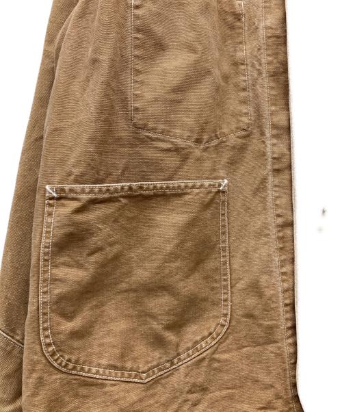 POST O'ALLS（ポストオーバーオールズ）POST O'ALLS (ポストオーバーオールズ) pigment dyed canvas washed jacket ブラウン サイズ:Lの古着・服飾アイテム