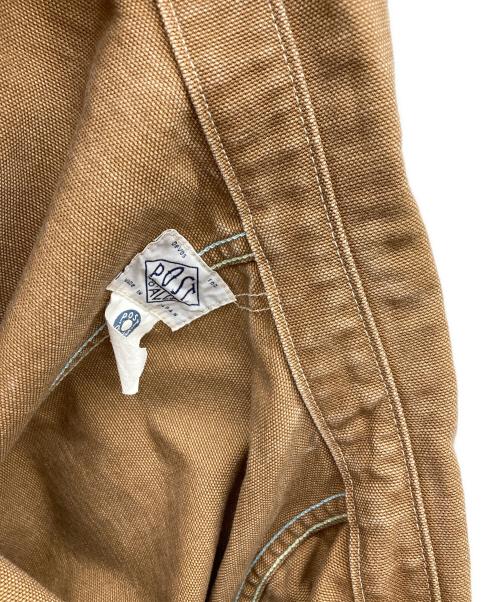 POST O'ALLS（ポストオーバーオールズ）POST O'ALLS (ポストオーバーオールズ) pigment dyed canvas washed jacket ブラウン サイズ:Lの古着・服飾アイテム