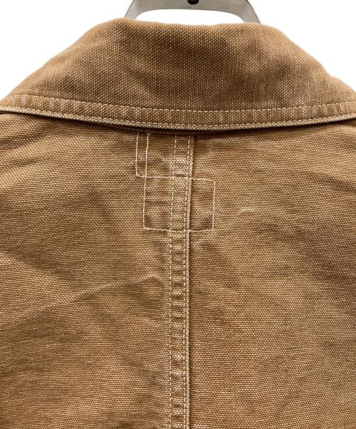 POST O'ALLS（ポストオーバーオールズ）POST O'ALLS (ポストオーバーオールズ) pigment dyed canvas washed jacket ブラウン サイズ:Lの古着・服飾アイテム