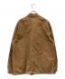 POST O'ALLS (ポストオーバーオールズ) pigment dyed canvas washed jacket ブラウン サイズ:L：23000円