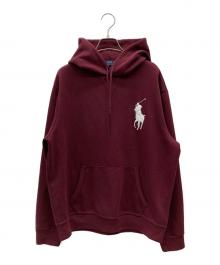 POLO RALPH LAUREN（ポロ・ラルフローレン）の古着「ビックポニー刺繍パーカー」｜ボルドー