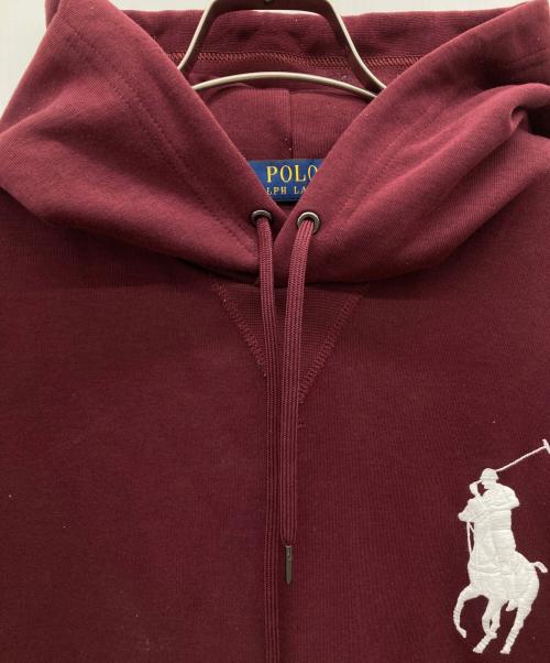 POLO RALPH LAUREN（ポロ・ラルフローレン）POLO RALPH LAUREN (ポロ・ラルフローレン) ビックポニー刺繍パーカー ボルドー サイズ:Lの古着・服飾アイテム