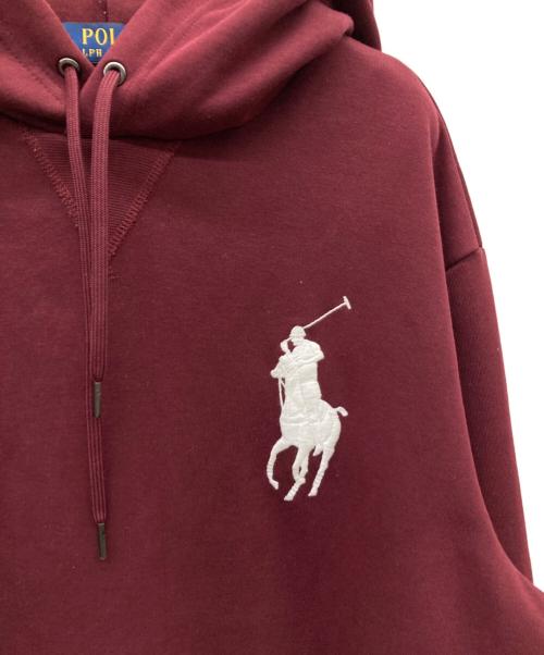POLO RALPH LAUREN（ポロ・ラルフローレン）POLO RALPH LAUREN (ポロ・ラルフローレン) ビックポニー刺繍パーカー ボルドー サイズ:Lの古着・服飾アイテム