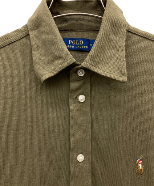 POLO RALPH LAUREN（ポロ・ラルフローレン）POLO RALPH LAUREN (ポロ・ラルフローレン) シャツワンピース オリーブ サイズ:Mの古着・服飾アイテム