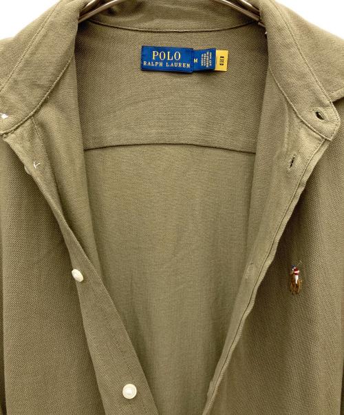 POLO RALPH LAUREN（ポロ・ラルフローレン）POLO RALPH LAUREN (ポロ・ラルフローレン) シャツワンピース オリーブ サイズ:Mの古着・服飾アイテム